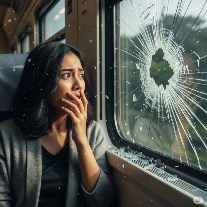Teror Batu di KA Sancaka Lukai Wajah Penumpang Perempuan