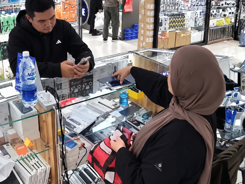 Aksi Pria Diduga Coba Kabur Tanpa Bayar HP Gagal, Karyawan Toko Berhasil Menghentikannya